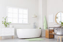Noodle Soft Touch Non-Slip Bathroom Rug in Sage Green