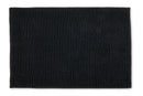 Noodle Soft Touch Non-Slip Bathroom Rug in Black