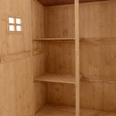 Outsunny wooden Tool Shed - Natural
