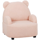 AIYAPLAY Kids Armchair, Bear Shaped Toddler Chair for Bedroom - Pink