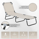Outsunny 2 Piece Reclining Chaise Lounge with 5-Level Adjustable Backrest