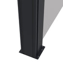 Outsunny Side Awning Retractable, Privacy Screen, 400x160cm