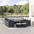 Outsunny Rattan Dining Set Garden Furniture Patio set 11 PC with Cushion Black /Milk  White