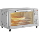 HOMCOM Mini Oven 9L Countertop Electric Grill W/ Temp Timer Control 750W