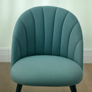 HOMCOM Set of 2 Dining Chairs with Shell Backrest and Padded Seat