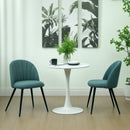 HOMCOM Set of 2 Dining Chairs with Shell Backrest and Padded Seat