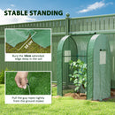 Outsunny Tomato Greenhouse with Roll-up Door, 94 x 94 x 150cm, Green