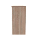 Milan Ready Assembled Dressing Table - White Matt / Oak