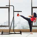 HOMCOM Free-Standing Speed Bag Platform, Adjustable Boxing Punch Bag, Black