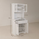 HOMCOM Kitchen Cupboard Storage Cabinet with Drawer, Doors and Shelves, White