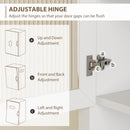 HOMCOM Kitchen Cupboard Storage Cabinet with Drawer, Doors and Shelves, White