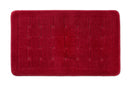 Orkney - Crosshatch Bath mat in Bordeaux