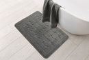 Orkney - Crosshatch Bath mat in Silver