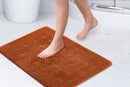Orkney - Crosshatch Bath mat in Burnt Orange