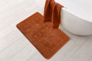 Orkney - Crosshatch Bath mat in Burnt Orange