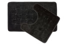 Orkney - Crosshatch 2 Pc Bath Set in Black