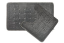 Orkney - Crosshatch 2 Pc Bath Set in Silver