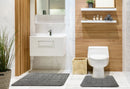 Orkney - Crosshatch 2 Pc Bath Set in Silver