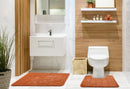 Orkney - Crosshatch 2 Pc Bath Set in Burnt Orange