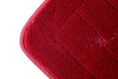 Orkney - Crosshatch Bath mat in Bordeaux