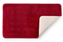 Orkney - Crosshatch Bath mat in Bordeaux