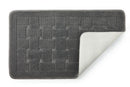 Orkney - Crosshatch Bath mat in Silver