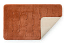 Orkney - Crosshatch Bath mat in Burnt Orange