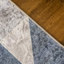 HOMCOM Modern Geometric Rug 80x150 cm - Grey