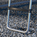 SPORTNOW 2 Steps/3 Steps Galvanised Steel Trampoline Ladder Climbing