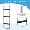 SPORTNOW 2 Steps/3 Steps Galvanised Steel Trampoline Ladder Climbing