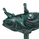 Outsunny 81cm Tall Bird Bath with 2 Decorative Birds for Garden