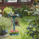 Outsunny 81cm Tall Bird Bath with 2 Decorative Birds for Garden
