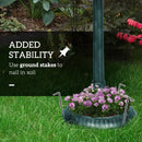 Outsunny 81cm Tall Bird Bath with 2 Decorative Birds for Garden