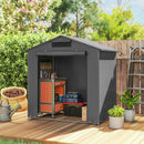 Outsunny Garden Storage Shed Tent Bike Tent, Dark Grey