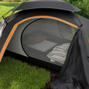 Outsunny Camping Tent Dome Tent with Removable Rainfly for 1-2 Man, Grey