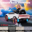 AIYAPLAY Licensed Lamborghini Electric Ride On Car With Suspension, White
