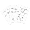 Personalised Set of 36 Wedding Save the Dates