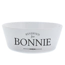 Personalised Reserved for Plastic Cat Bowl