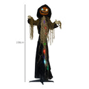 HOMCOM Straw Pumpkin Halloween Prop for Indoor Outdoor Decoration