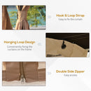 Outsunny Hardtop Gazebo with Curtains 3.6 x 3m - Brown