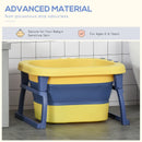 HOMCOM Baby Bath Tub - Yellow & Blue