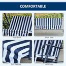 Outsunny Swing Seat 3 Seater - Blue