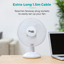 Tower Presto Desk Fan 9"  - White