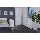 Paris Ready Assembled Wardrobe with 2 Doors  - White Matt