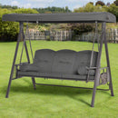 Outsunny Garden Swing Seat 3 Seater - Grey