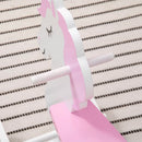 HOMCOM Children's Rocking horse- Pink and White