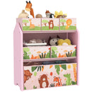 AIYAPLAY Kids Toy Storage Unit with 6 Storage Boxes for Playroom, Pink