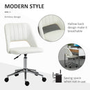 Vinsetto Mid-Back Swivel Home Office Chair Scallop Computer Chair