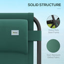 Outsunny 2 Pcs Zero Gravity Lounger Folding Recliner Chair W/ Cup Holder