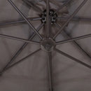 Outsunny Cantilever Banana Parasol 4m - Grey